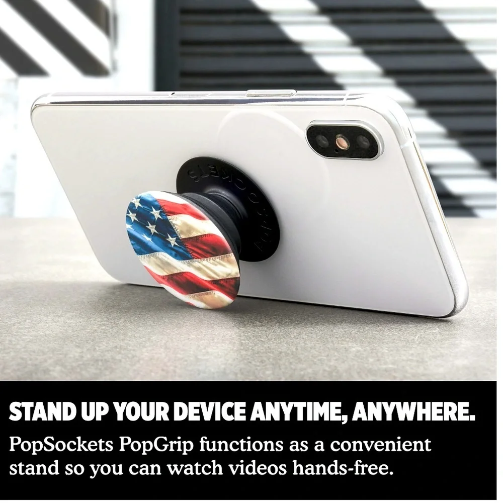 Popsockets Grip with Swappable Top for Cell Phones, PopGrip. Oh Say Can You See